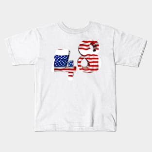 USA flag no. 48 Kids T-Shirt